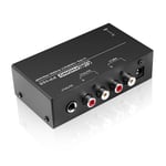 Ultrakompakt Phono-förförstärkare med RCA-ingång & -utgång, 1/4-tums TRS-gränssnitt, Preamplificador Turntable Preamp PP400