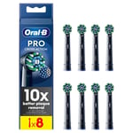 Oral-B Pro Cross Action Toothbrush Heads Black - Pack of 8