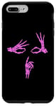 iPhone 7 Plus/8 Plus Pink Skeleton Hands Shh Say Less Pink Color Graphic Pink Case