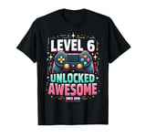 6 Years Old Level 6 Unlocked Birthday 2018 6th Birthday T-Shirt