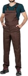 Work Bib and Brace Overalls, Overalls Men, Bib and Brace Dungarees Mens, Made in EU, Mazalat Protective Coverall, S -3XL Size - Made in EU - Work Trousers for Man, Lots of Colors, Brown, 3XL