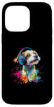 iPhone 14 Pro Max Artistic Colorful Jack Russell Terrier Headphones Dog Jacky Case