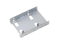 SilverStone SST-SDP08-Lite - 3.5" to 2x 2.5" SSD/HDD Mounting Adapter Bracket Hard Drive Holder