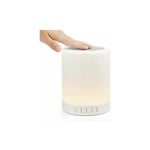 GDRHVFD Veilleuse Enceinte bluetooth lumineuse Lampe de chevet tactile fonction lecteur de carte SD