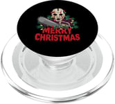 Merry Christmas Horror Fan Slasher 80s-Themed PopSockets PopGrip for MagSafe