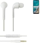 Headphones for Nokia G50 headset in ear plug white