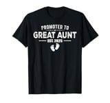 Promoted To Great Aunt 2025 Baby & Aunt Funny For New Aunt T-Shirt