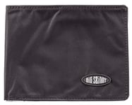 Big Skinny Men's Super Skinny Bi-Fold Slim Wallet, Holds Up to 30 Cards, Black