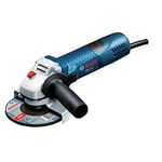 Bosch Professional meuleuse angulaire GWS 7-115 (Ø de disque 115 mm, avec poignée supplémentaire, flasque de serrage, écrou de serrage, capot de protection, clé à ergots, dans boîte carton)