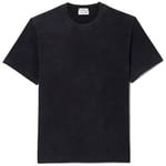 T-shirt Lacoste  T-SHIRT  DÉLAVÉ EN JERSEY DE COTON NOIR