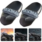 Missdong - Housse de Siège de Moto, 2PCS Couvre Selle Housse de Moto Léger, Protecteur De Coussin De Scooter De Moto Protection ​Solaire