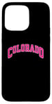 iPhone 15 Pro Max Pink Colorado Vacation Souvenir Case