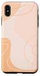 Coque pour iPhone XS Max Couleur neutre minimaliste marron clair et beige pastel