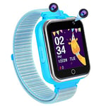 PTHTECHUS Montre connectée pour Enfant - 1,54" - 24 Jeux - Podomètre - MP3 - Musique - Lampe de Poche - 3 à 14 Ans - pour garçon et Fille