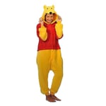 Nalle Puh Characters Unisex Onesiee Fancy Dress Kostym Huvtröjor Pyjamas S Winnie the poor M(160CM-170CM)