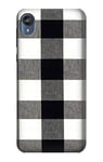 Black and White Buffalo Check Pattern Case Cover For Motorola Moto E6, Moto E (6th Gen)