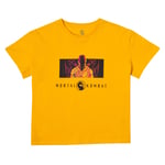 Mortal Kombat Women's Cropped T-Shirt - Mustard - XXL - Mustard