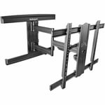 StarTech.com TV Wall Mount for up to 80 inch (110lb) VESA Mount Displays - Low Profile Full Motion Universal TV Wall Mount - Heavy Duty Adjustable Tilt/Swivel Articulating Arm (FPWARTS1), Black