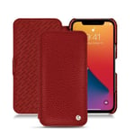 Housse cuir Apple iPhone 13 Pro Max - Rabat horizontal - Rouge - Cuir grainé - Neuf