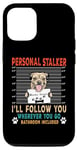 Coque pour iPhone 14 Pro Personal Stalker Dog Border Terrier Funny Puppy Dog Lover
