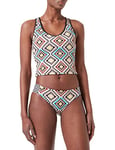 Hurley Mosaic Geo Tankini Maillot de Bain, XS Femme