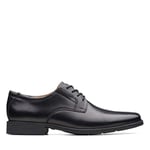 Clarks Tilden Derbies Simples pour Homme - Noir - Noir, 41.5 EU