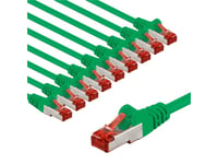 Goobay 67507, 1 M, Cat6, S/Ftp (S-Stp), Rj-45, Rj-45, Grön, Röd