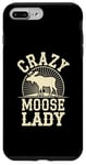 iPhone 7 Plus/8 Plus Crazy Moose Lady Funny Moose Case