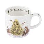 Wrendale Portmeirion Designs Oh Christmas Tree 0.3L Christmas Mug