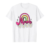 Mama & Mini Retro Rainbow Mommy & Me Mom & Daughter Matching T-Shirt