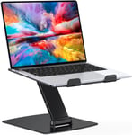 Support Ordinateur Portable Pliable, Support PC Portable Aluminium Ergonomique, Laptop Stand Compatible avec MacBook Air Pro, XPS et Plus d'Ordinateurs Portables 10-16 Pouces