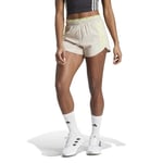 Adidas Own The Run 3-stripe 4" Shorts Brun | Reflekterende Løpeshorts for Komfort og Synlighet