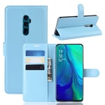 Oppo Reno 10Xzoom      Pu Wallet Case    [Lightblue]