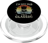 Tourne-disque rétro vintage I'm Not Old I'm Classic Meme Funny PopSockets PopGrip pour MagSafe