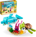 LEGO 31128 Creator 3in1 Dolphin and Turtle to Seahorse Toy Figures Building Set