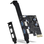 USB PCIE Card 18W  Delivery, PCI Express 3 Port (Type C, 2 X Type A) PCIe3585