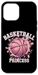 Coque pour iPhone 12 Pro Max Joueuse de basket-ball Basketball Princess