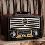 Retro radio kannettava puinen langaton bluetooth high fidelity kaiutin stereo am fm radio vastaanotin soitin usb tf kortti aux mp3