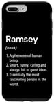 Coque pour iPhone 7 Plus/8 Plus Ramsey Définition du nom Dictionnaire amusant