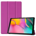 samsung Samsung Galaxy Tab A 10.1 (2019) T510 Tri-Fold PU Case Purple