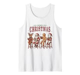 All Booked for Christmas Book Reader Book Lover Funny Tank Top