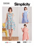 Simplicity Misses' Pullover Dress and Knit Top Sewing Pattern, S9596A