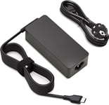 Chargeur USB C 65W pour Lenovo Thinkpad T480 T580 T480S T590 X1 Carbone ThinkPad Yoga C740 S740 720 730 910 C930 C940 Chromebook 100e 300e 500e C330 C340 Adaptateur Secteur PC Portable