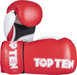TopTen Gants de Boxe « XLP » - 16 oz - Rouge/Blanc