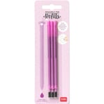 Påfyllinger for Erasable gel pens, 3 stk., lilla