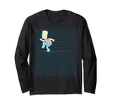 The Simpsons Bart Simpson Ruled Notebook Paper School Escape Long Sleeve T-Shirt