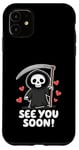 Coque pour iPhone 11 See You Soon - Faucheuse Halloween