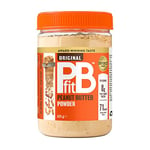 PBfit Peanut Butter Powder - 87% Less Fat, High Protein, Gluten Free Natural Nut Butter Spread - Powdered Peanut Butter from Real Roasted Pressed Peanuts - 425g