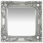 Miroir mural style baroque 40x40 cm Argent�