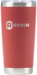 Rovin Stainless Steel Cup with Push Lid 590ML Maroon